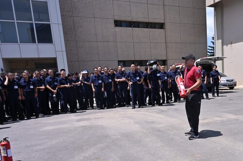 Outdoor firefighting course